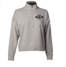 Load image into Gallery viewer, TW Barbell Quarter Zip Pullover
