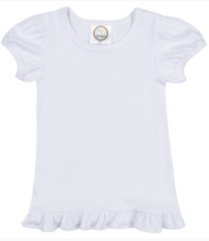 Load image into Gallery viewer, Girls Short Sleeve Ruffle Tee
