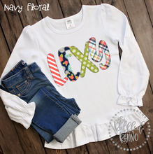 Load image into Gallery viewer, Girls Long Sleeve Ruffle Tee
