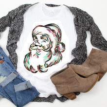 Load image into Gallery viewer, Adult Multicolor Santa Tee
