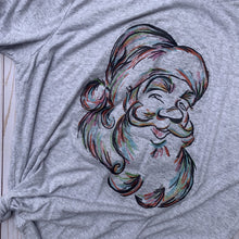 Load image into Gallery viewer, Adult Multicolor Santa Tee
